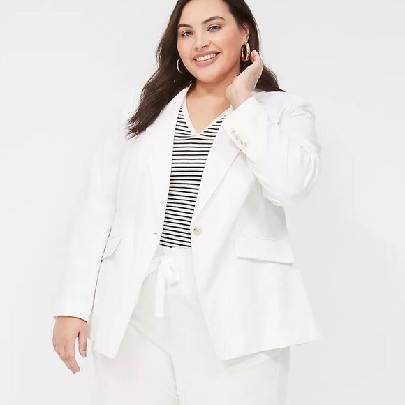 Lane Bryant The Modernist Collection White Blazer size 26 - Picture 1 of 5